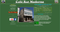 Desktop Screenshot of cafebarmoderno.hotelriadomasma.com