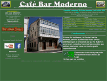 Tablet Screenshot of cafebarmoderno.hotelriadomasma.com